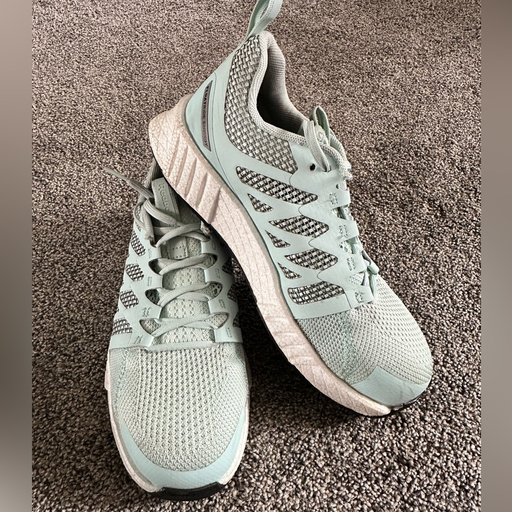 Reebok Women's Fusion Flexweave Work Construction Safety Shoe-Size 7W
Pre-Loved